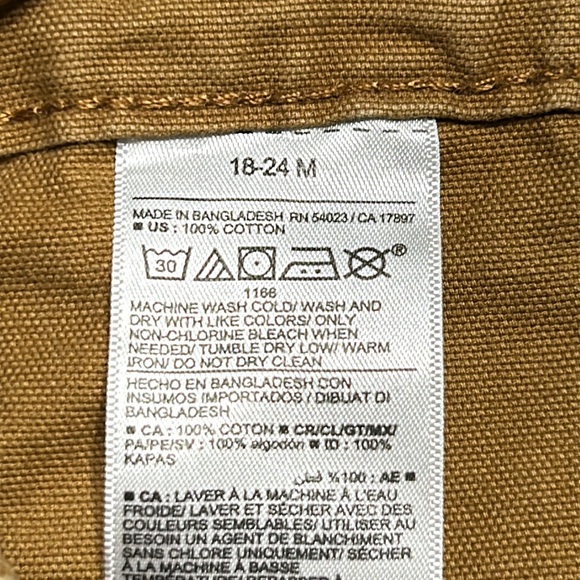 Old Navy brown infants cargo pants. Elastic back. 18-24 months. Brown. - Picture 3 of 7